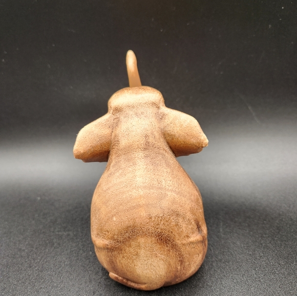 Carved Wooden Elephant Figurine - Picture 2 of 8